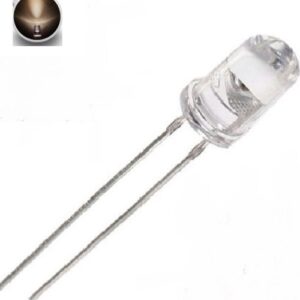 Led 5mm Luce Natura 20Kmcd 30° Lente Trasparente Ultraluminosi